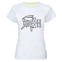 Женская футболка для спорта death - PrintSalon