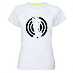 Жіноча футболка для спорту дівчина мішень