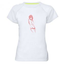 Женская футболка для спорта Девушка - PrintSalon