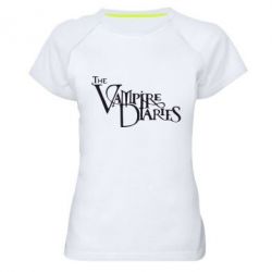 Женская футболка для спорта Дневники Вампира Лого - PrintSalon