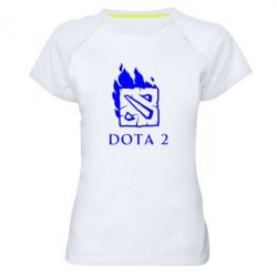 Женская футболка для спорта Dota 2 Fire - PrintSalon