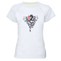 Женская футболка для спорта Дракон - PrintSalon