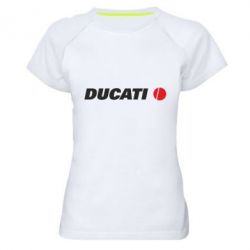 Женская футболка для спорта Ducati - PrintSalon