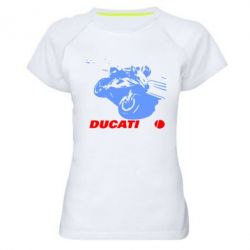 Жіноча футболка для спорту Dukati - PrintSalon