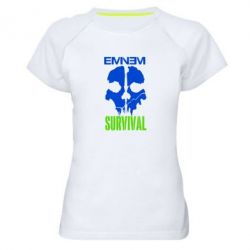 Жіноча футболка для спорту Eminem Survival - PrintSalon