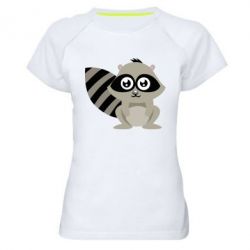Женская футболка для спорта Енот - PrintSalon