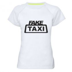 Женская футболка для спорта Fake Taxi - PrintSalon