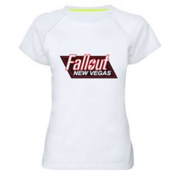 Женская футболка для спорта Fallout New Vegas - PrintSalon
