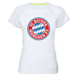 Женская футболка для спорта FC Bayern Munchen - PrintSalon