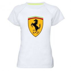 Женская футболка для спорта Ferrari - PrintSalon