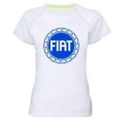 Женская футболка для спорта Fiat logo - PrintSalon