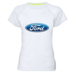Женская футболка для спорта Ford 3D Logo - PrintSalon