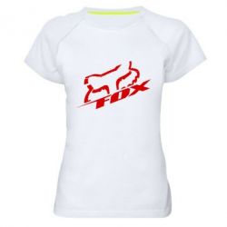 Женская футболка для спорта FOX Racing - PrintSalon