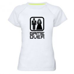 Женская футболка для спорта Game Over - PrintSalon