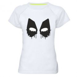 Женская футболка для спорта Глаза Deadpool - PrintSalon