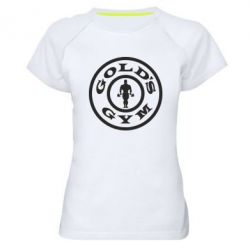 Женская футболка для спорта Gold's Gym - PrintSalon
