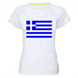 Женская футболка для спорта Греция - PrintSalon