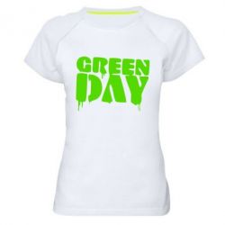 Женская футболка для спорта Green Day - PrintSalon
