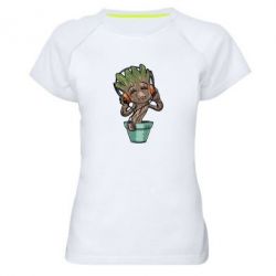 Женская футболка для спорта Groot - PrintSalon