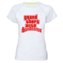 Женская футболка для спорта GTA San Andreas - PrintSalon