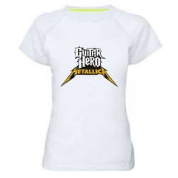 Жіноча футболка для спорту Guitar Hero Metallica - PrintSalon