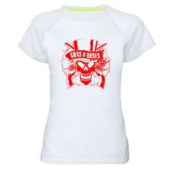 Жіноча футболка для спорту Guns n' Roses Logo - PrintSalon