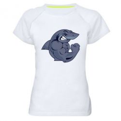 Женская футболка для спорта Gym Shark - PrintSalon