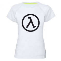 Жіноча футболка для спорту Half Life Logo - PrintSalon