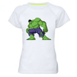 Жіноча футболка для спорту Халк - PrintSalon