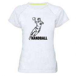 Женская футболка для спорта Handball - PrintSalon
