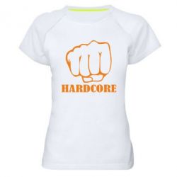 Жіноча футболка для спорту hardcore - PrintSalon