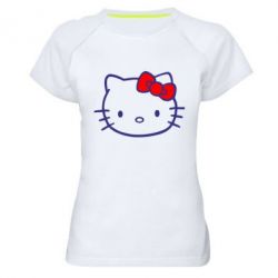 Женская футболка для спорта Hello Kitty logo - PrintSalon