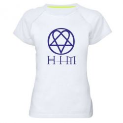 Женская футболка для спорта HIM! - PrintSalon