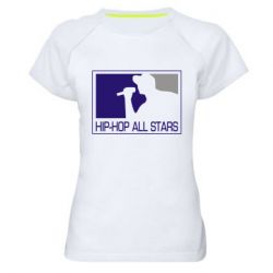 Женская футболка для спорта Hip-hop all stars - PrintSalon