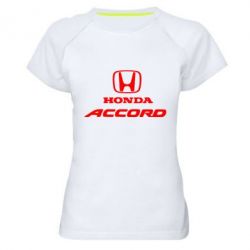 Женская футболка для спорта Honda Accord - PrintSalon