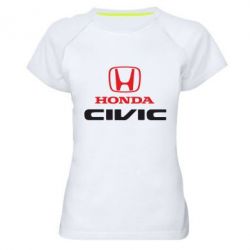 Женская футболка для спорта Honda Civic - PrintSalon