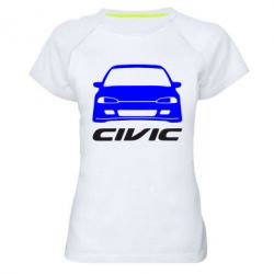 Женская футболка для спорта Honda Civic - PrintSalon