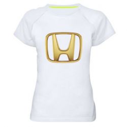 Женская футболка для спорта Honda Gold Logo - PrintSalon