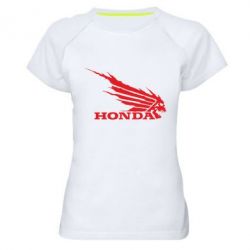 Женская футболка для спорта Honda Skelet - PrintSalon