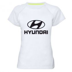 Женская футболка для спорта Hyundai Small - PrintSalon
