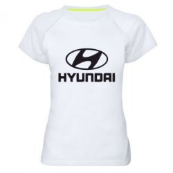 Женская футболка для спорта HYUNDAI - PrintSalon
