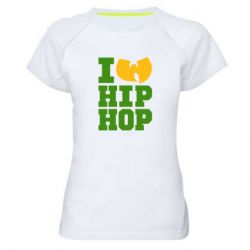Жіноча футболка для спорту I love Hip-hop Wu-Tang - PrintSalon