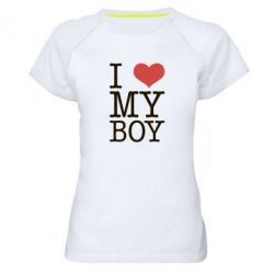 Женская футболка для спорта I love my - PrintSalon