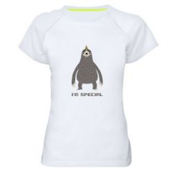 Женская футболка для спорта I'm special Sloth