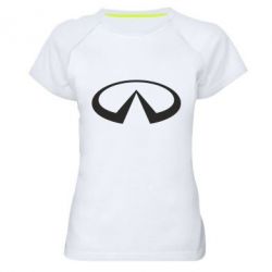 Жіноча футболка для спорту Infiniti logo - PrintSalon