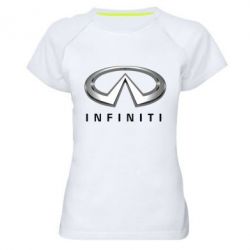 Жіноча футболка для спорту Infinity Logo 3D - PrintSalon