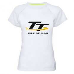 Женская футболка для спорта Isle of man - PrintSalon