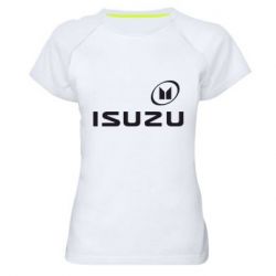 Женская футболка для спорта ISUZU - PrintSalon