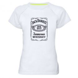 Женская футболка для спорта Jack Daniel's Whiskey - PrintSalon