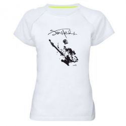 Женская футболка для спорта Jimi Hendrix афтограф - PrintSalon